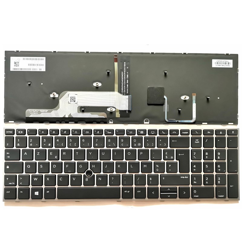 Tastatur HP L12764-051 Französisch AZERTY Beleuchtet Wiederaufbereitet