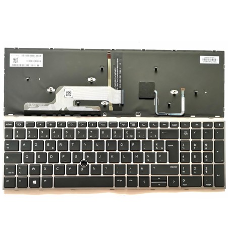 Tastatur HP L12764-051 Französisch AZERTY Beleuchtet Wiederaufbereitet