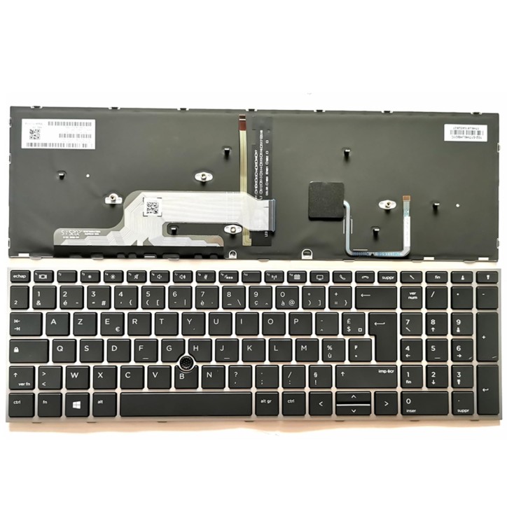 HP L12764-051 Teclado Francés AZERTY Retroiluminado Dualpoint [R4]