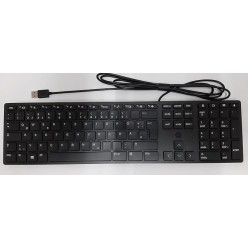 HP Halley Tastatur USB Slim AZERTY Französisch Wiederaufbereitet