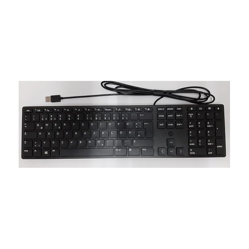HP Halley Tastatur USB Slim AZERTY Französisch Wiederaufbereitet