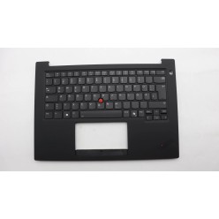 Teclado Lenovo SN21M37908 Suizo QWERTZ Retroiluminado Negro
