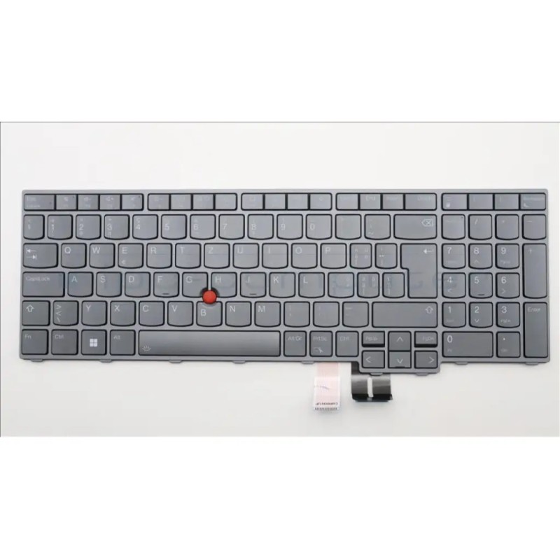 Clavier Lenovo 5N21F39381 Allemand Rétroéclairé Reconditionné