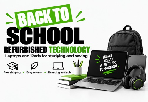 Back to school with refurbished technology: laptops and iPads for studying