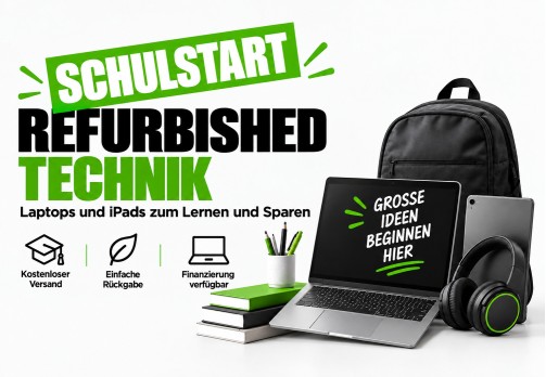 Schulstart mit refurbished Technik: Laptops und iPads zum Lernen